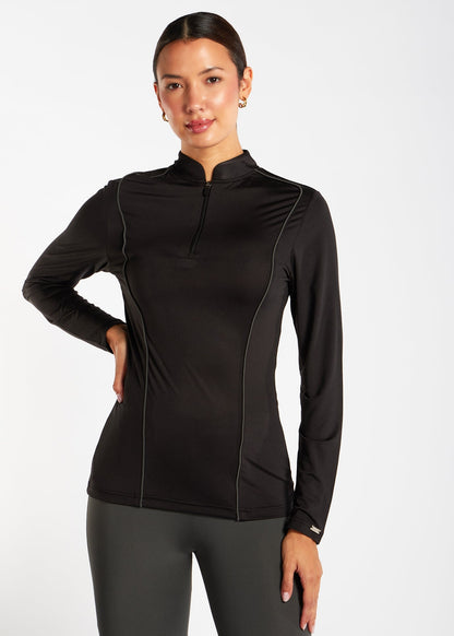 Detach Wrap Swim Top Black & Olive - Final Sale