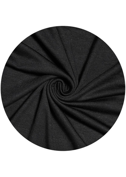 Premium Jersey Hijab Black