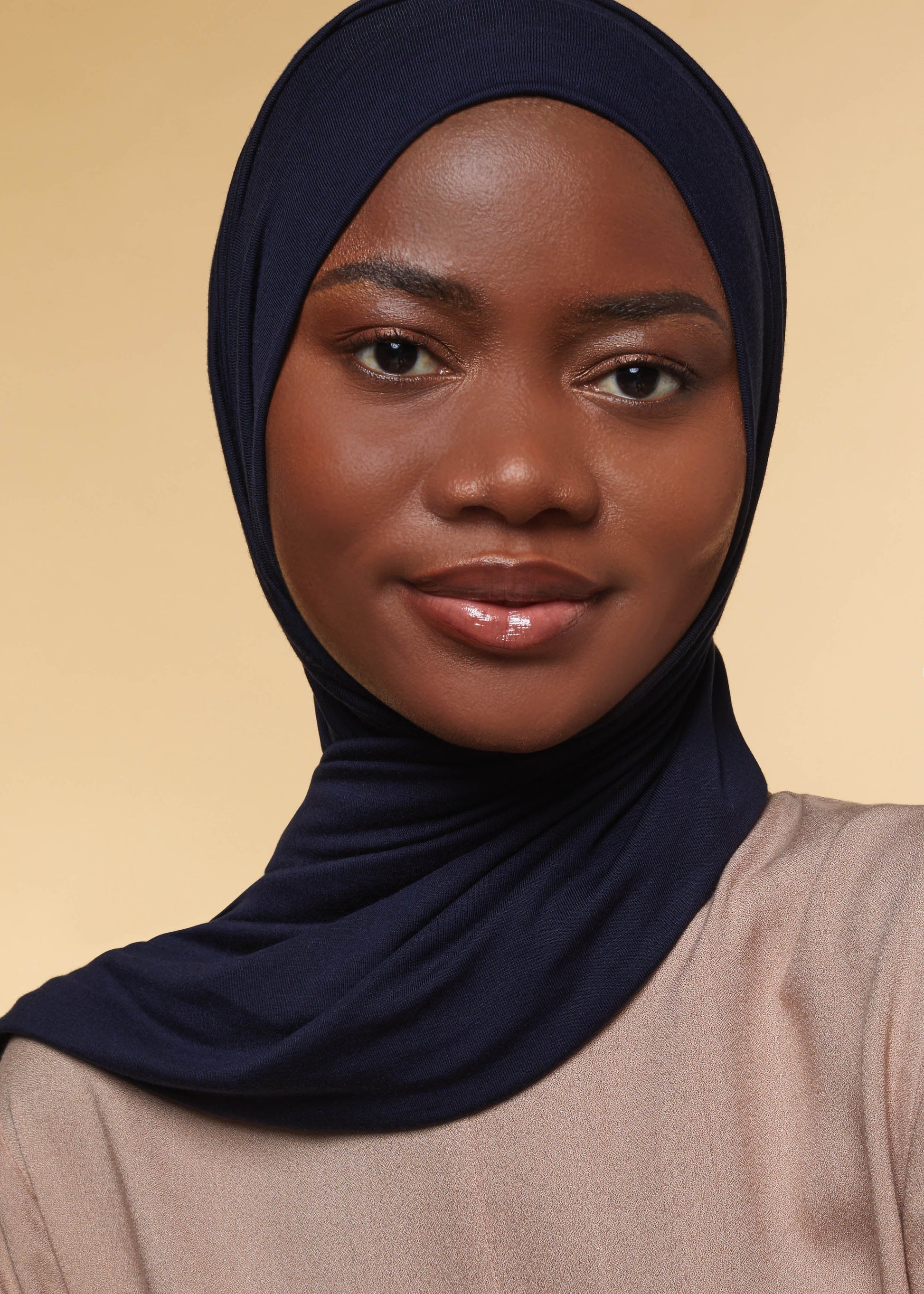 Premium Jersey Hijab Navy