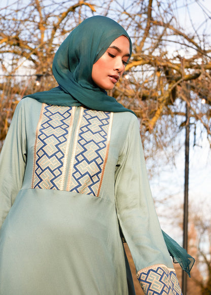 Mallard Green Chiffon Silk Hijab