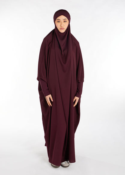 Jilbab Maroon - Prayer Outfit
