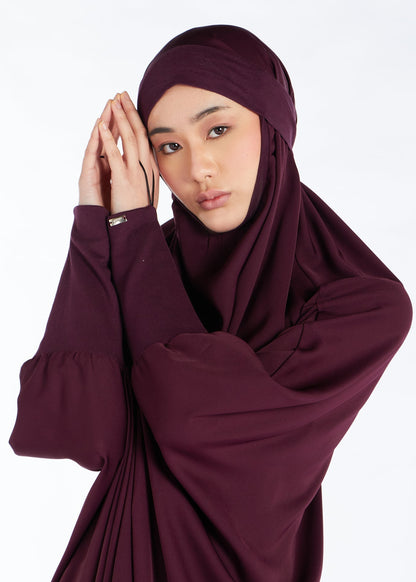 Jilbab Maroon - Prayer Outfit