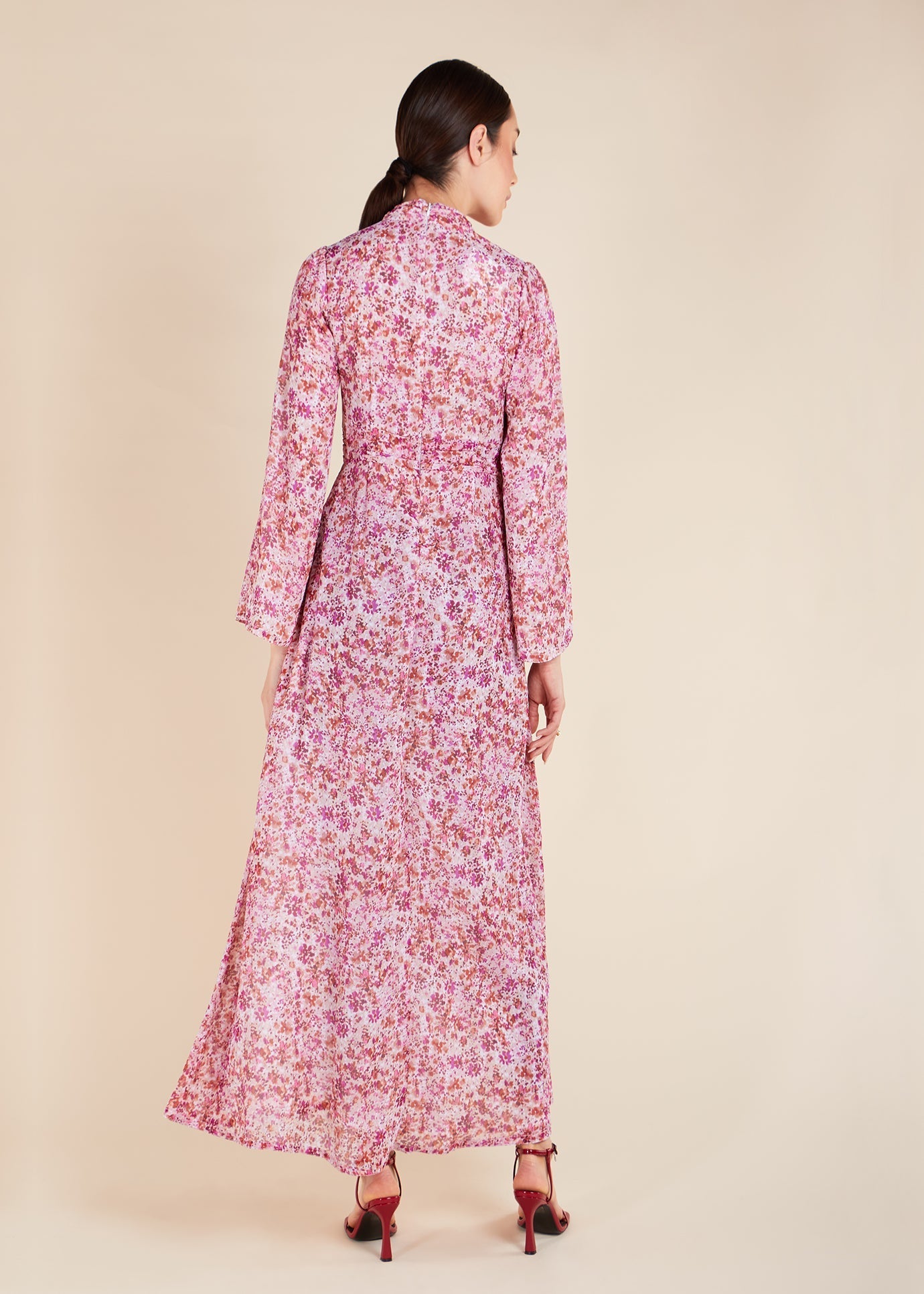 Rose Spray Maxi Dress - Final Sale