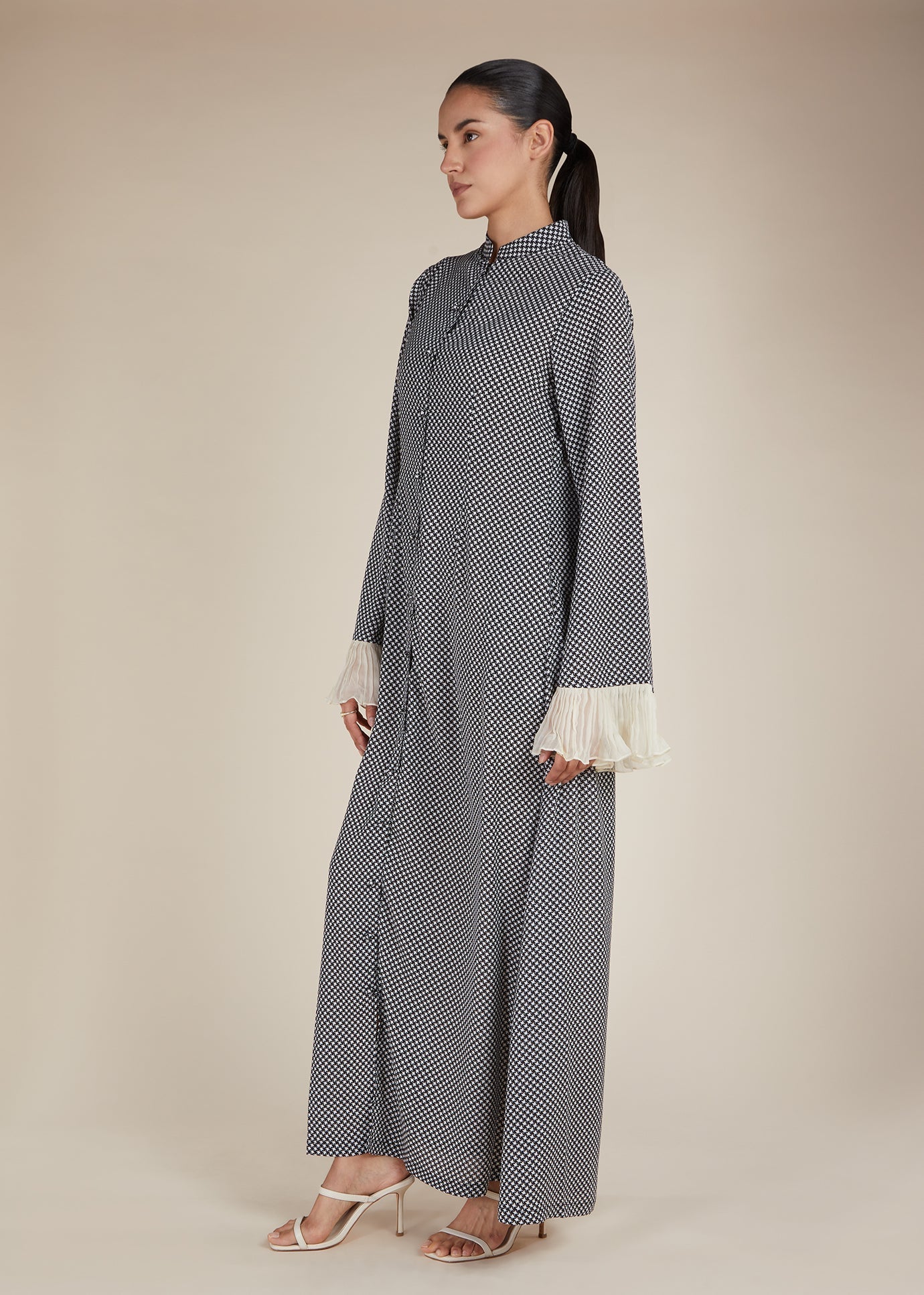 Ruffled Sleeve Maxi