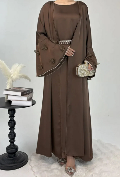 Nazia Beaded Abaya Set