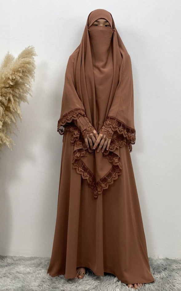 Seema Lace Jilbab set