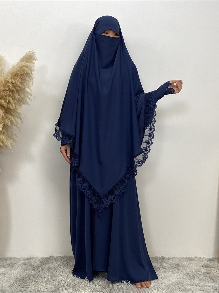 Seema Lace Jilbab set