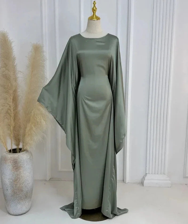 Samara Satin Butterfly Abaya-SOLD OUT
