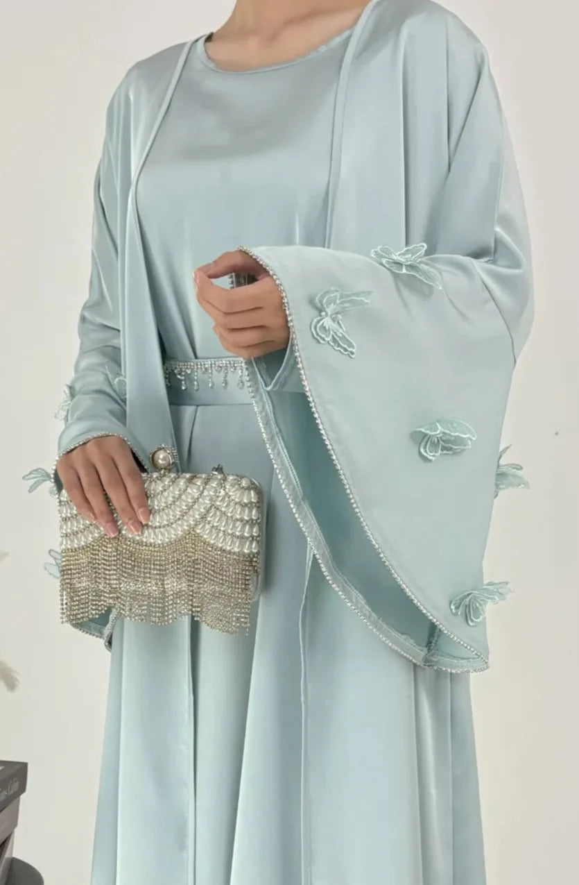 Nazia Beaded Abaya Set