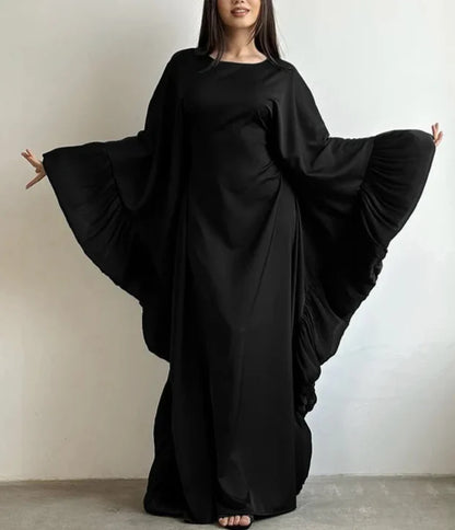 Amiha Frill Butterlfy Abaya- SOLD OUT