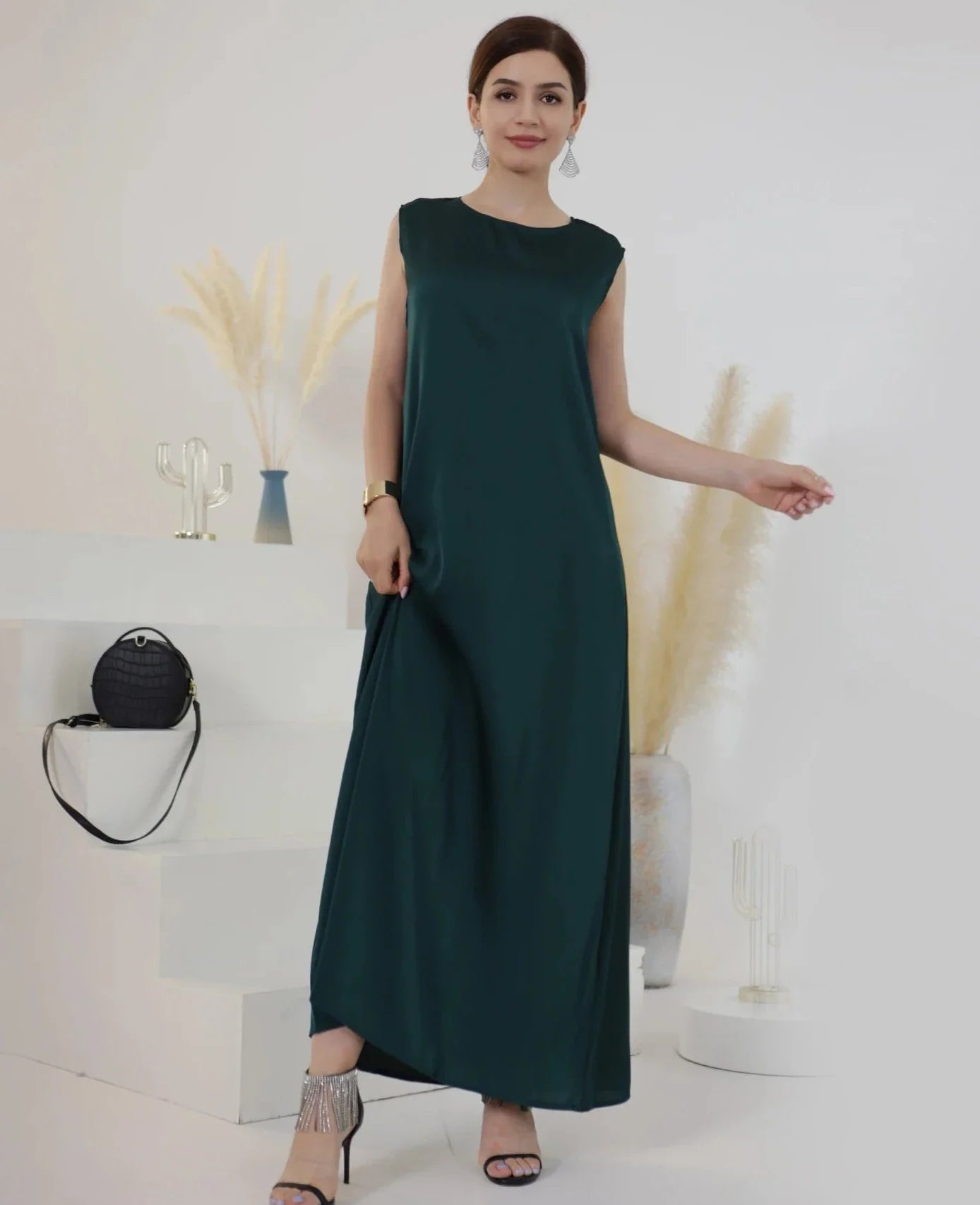 Satin Sleeveless Abaya Inner