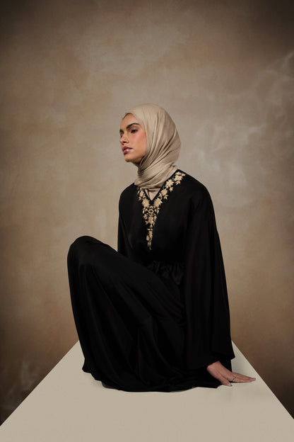 Cascade Kaftan Black