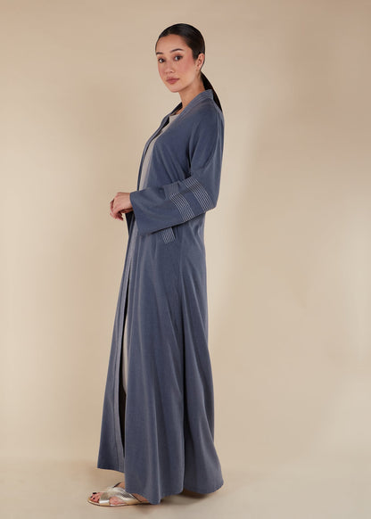 Sashiko Open Abaya - Final Sale