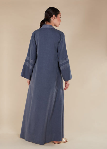 Sashiko Open Abaya - Final Sale