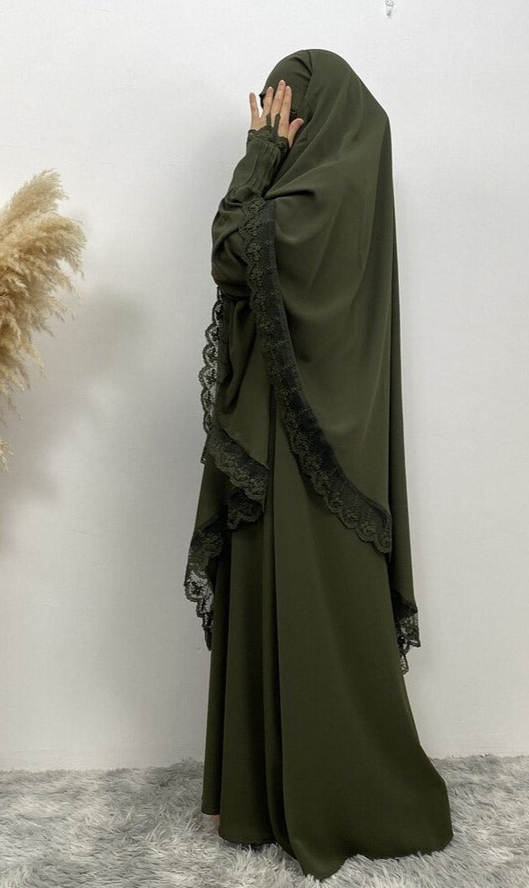 Seema Lace Jilbab set