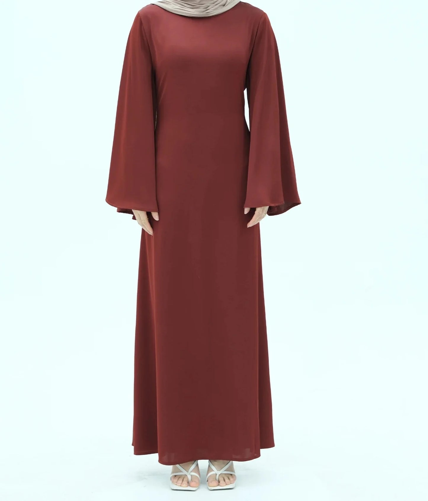 Eliana Satin Bell Sleeve Dress