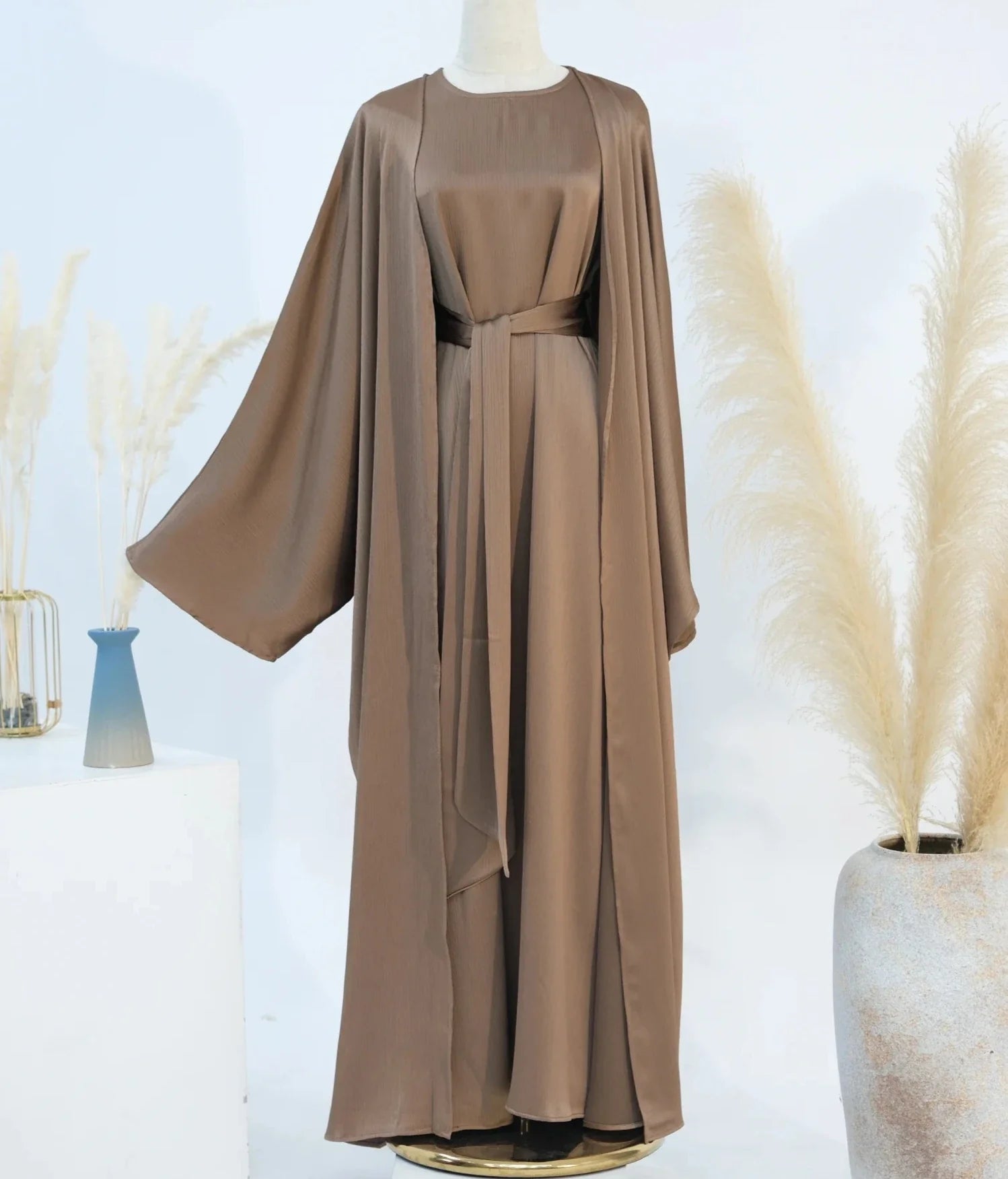 Lamiah Satin Abaya Set