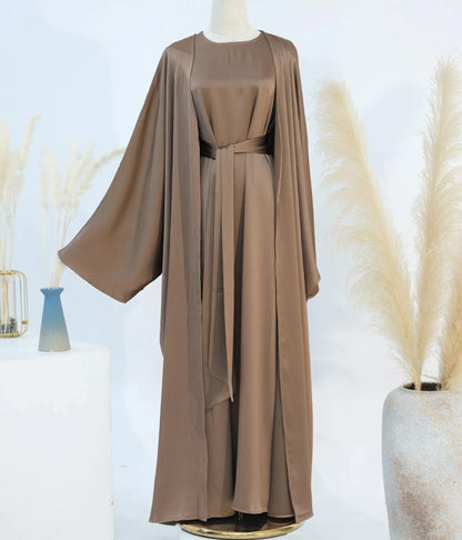 Lamiah Satin Abaya Set