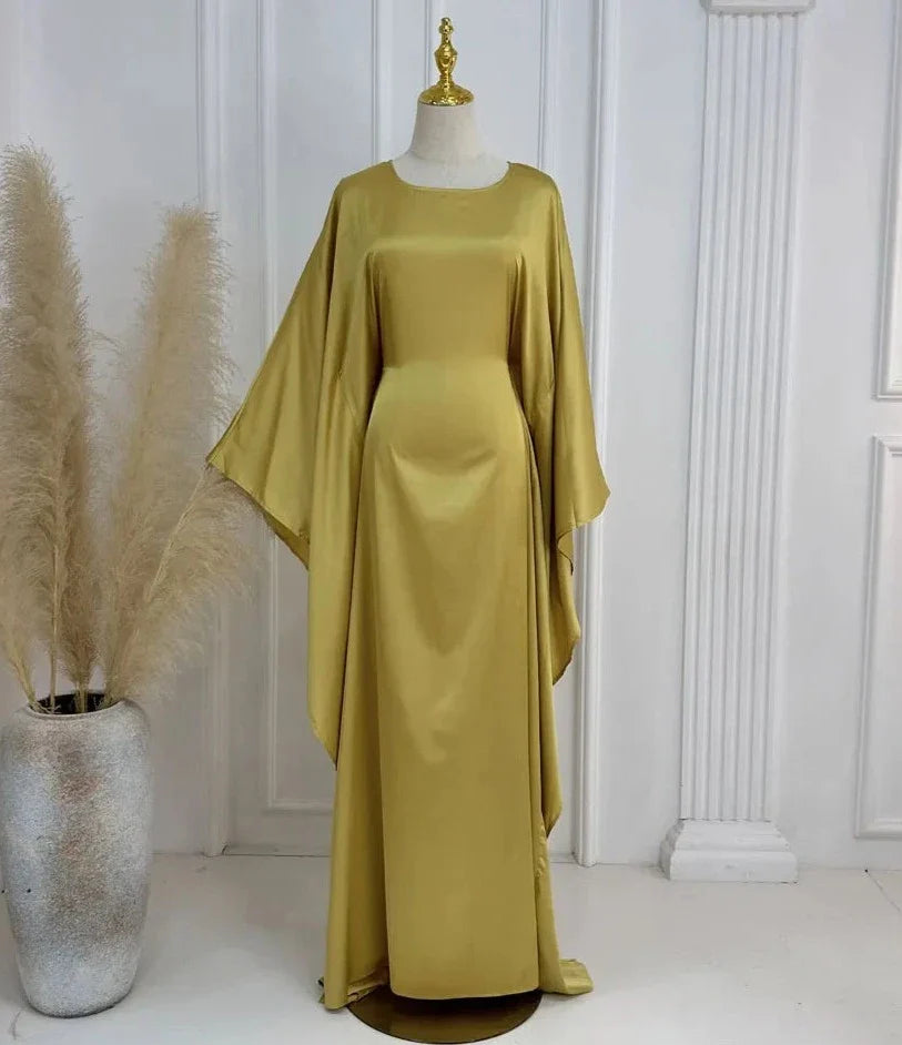 Samara Satin Butterfly Abaya-SOLD OUT