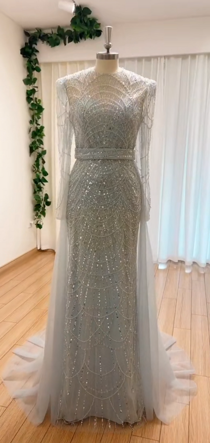 Aarya Pearl Beaded Gown