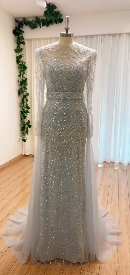 Aarya Pearl Beaded Gown