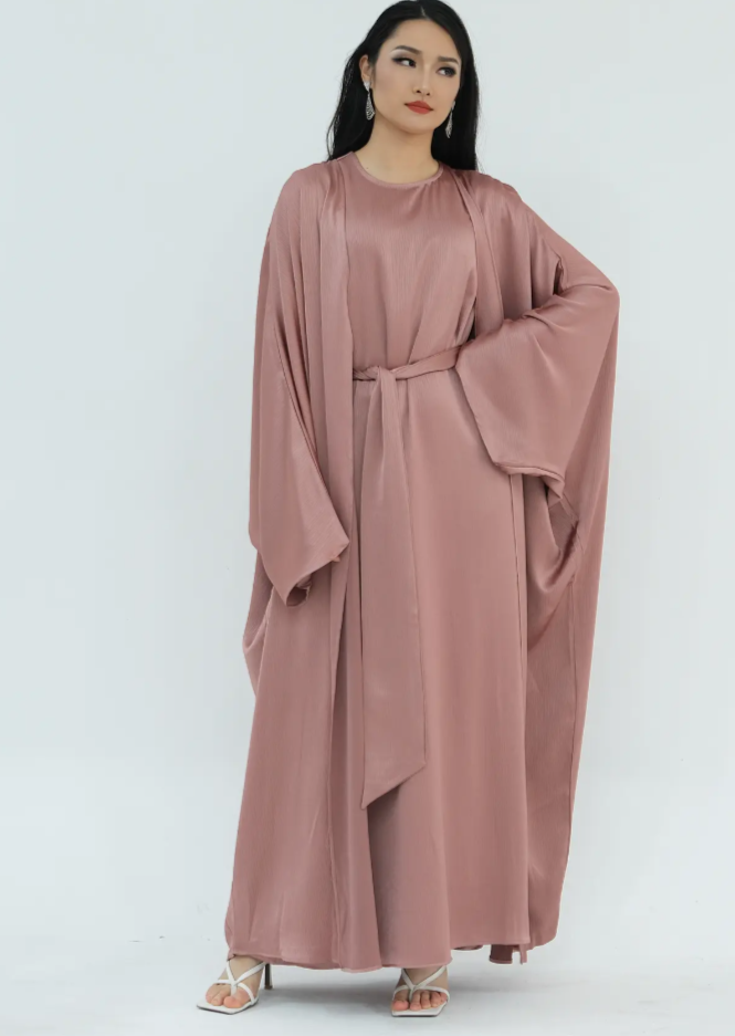 Lamiah Satin Abaya Set