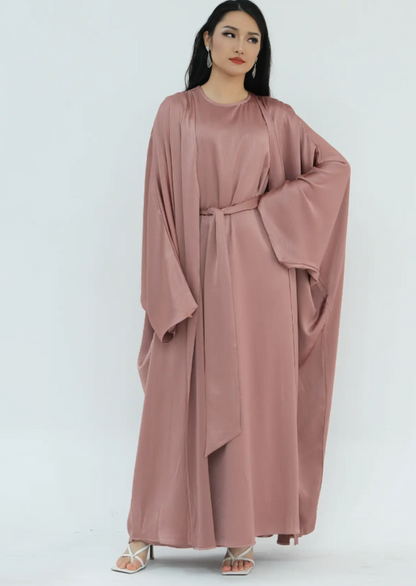 Lamiah Satin Abaya Set