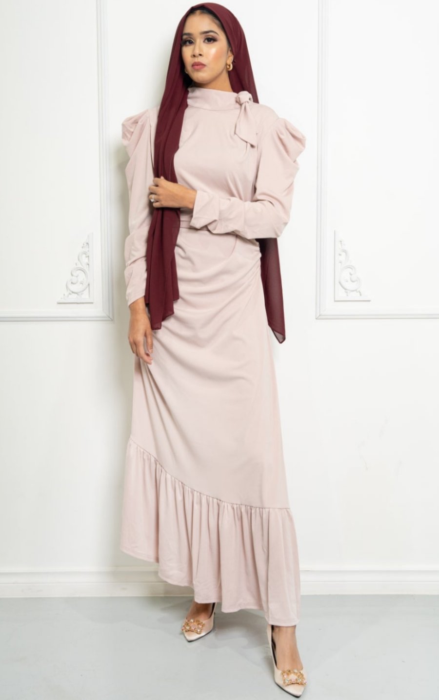 Julia Ruched Maxi Dress