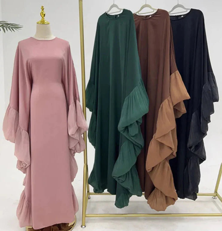 Amiha Frill Butterlfy Abaya- SOLD OUT