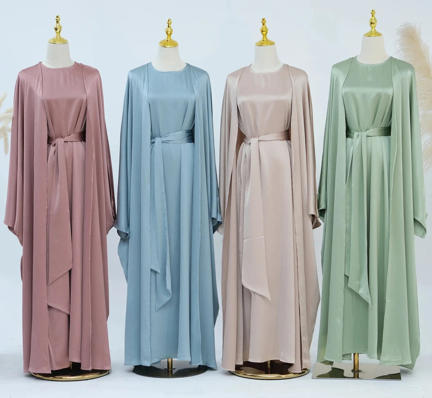 Lamiah Satin Abaya Set
