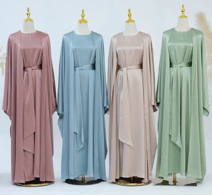 Lamiah Satin Abaya Set