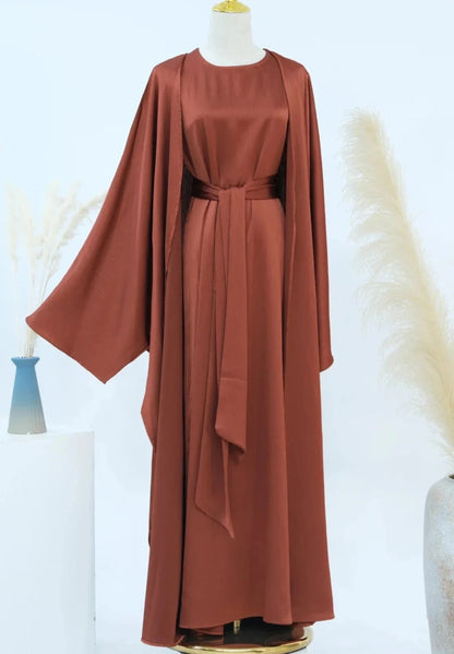Lamiah Satin Abaya Set