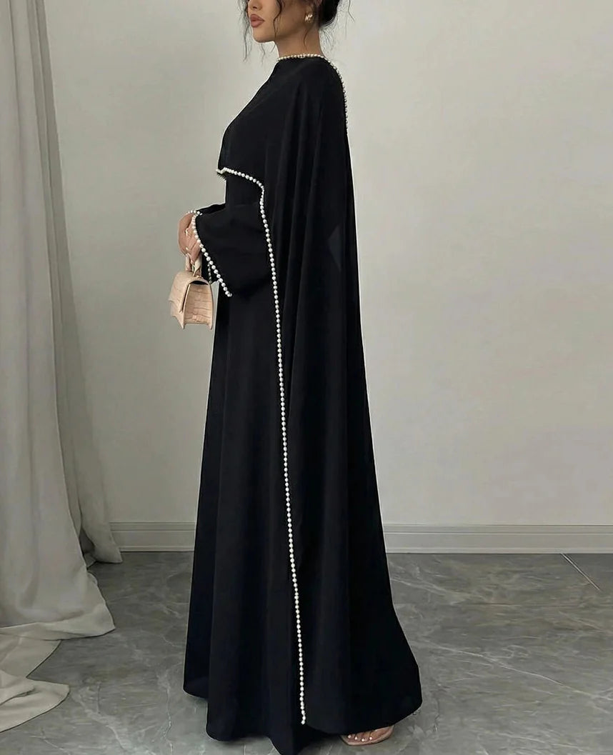 Yazira Pearl Cape Dress