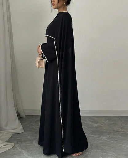 Yazira Pearl Cape Dress