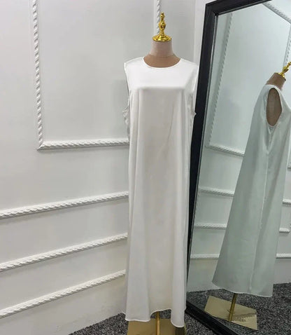 Satin Sleeveless Abaya Inner