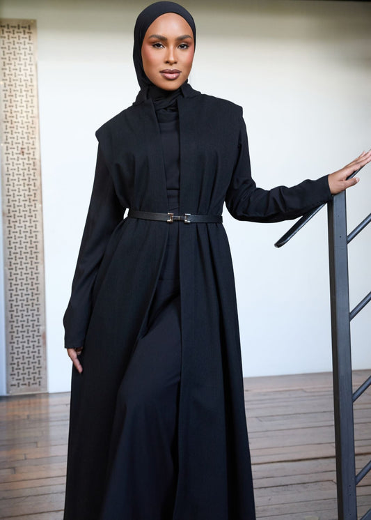 Longline Gilet Black - Final Sale