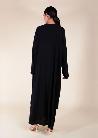 Crossover Abaya Black - Final Sale