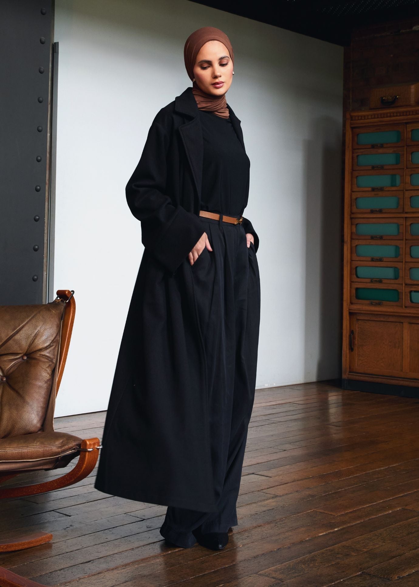 Lapel Coat Black - Final Sale