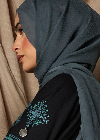 Blue Heriz Abaya