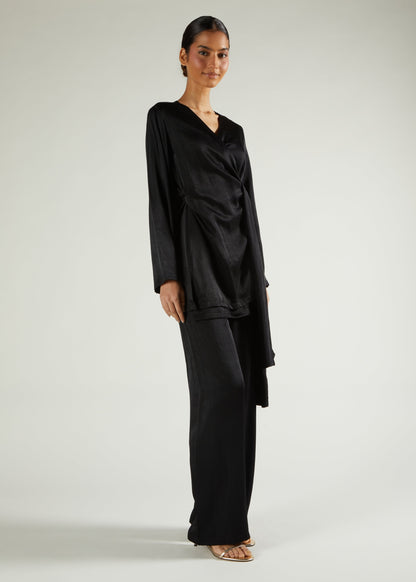 Side Tie Set Black
