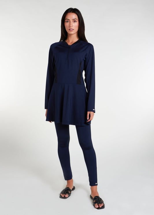 Skirted Swim Top Navy - Final Sale