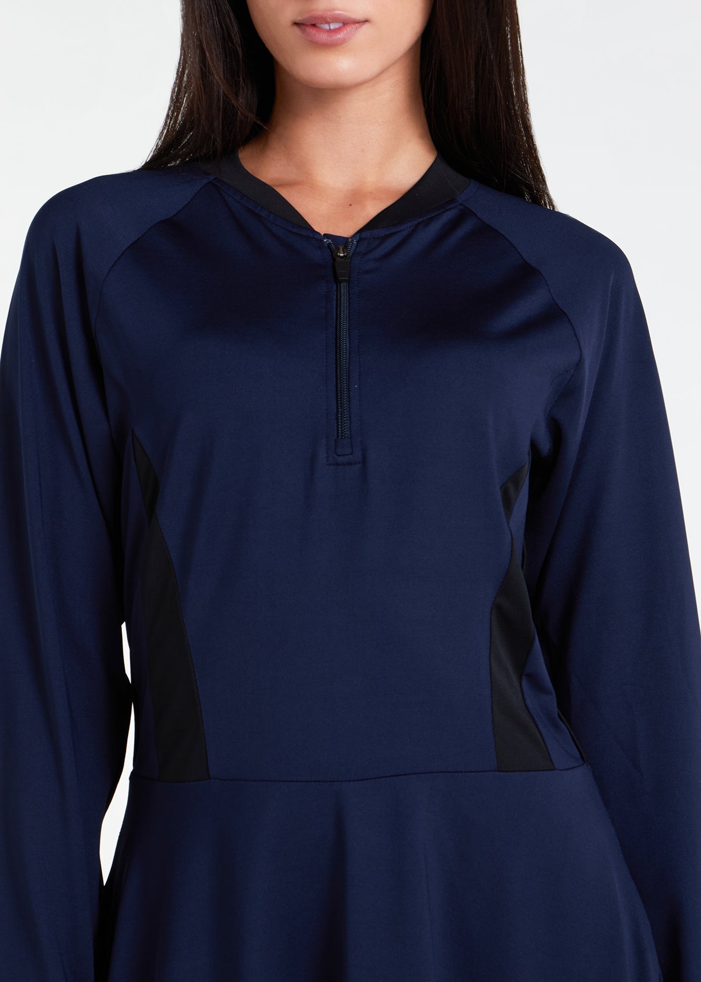 Skirted Swim Top Navy - Final Sale
