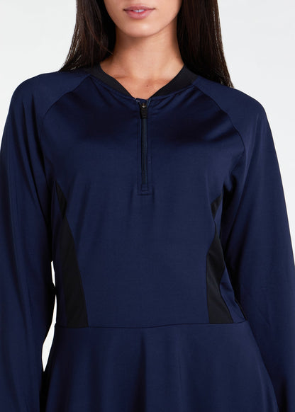 Skirted Swim Top Navy - Final Sale