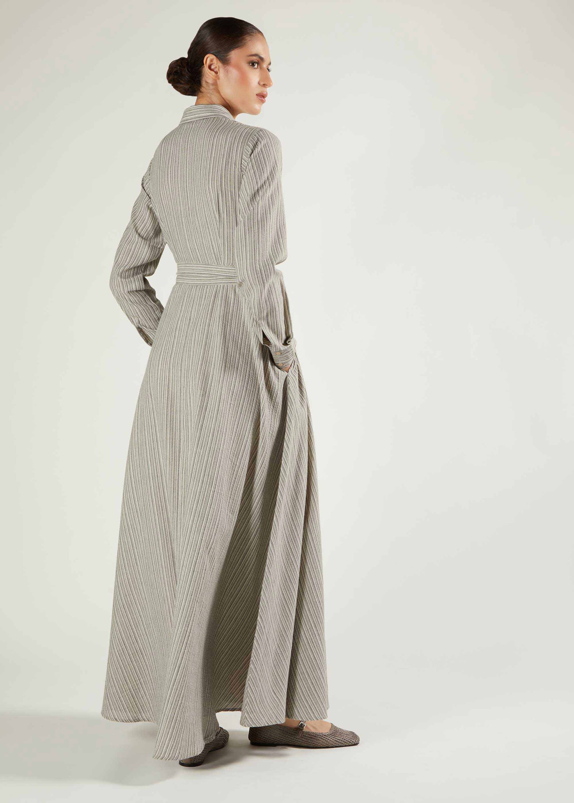 Soft Cotton Shirted Maxi
