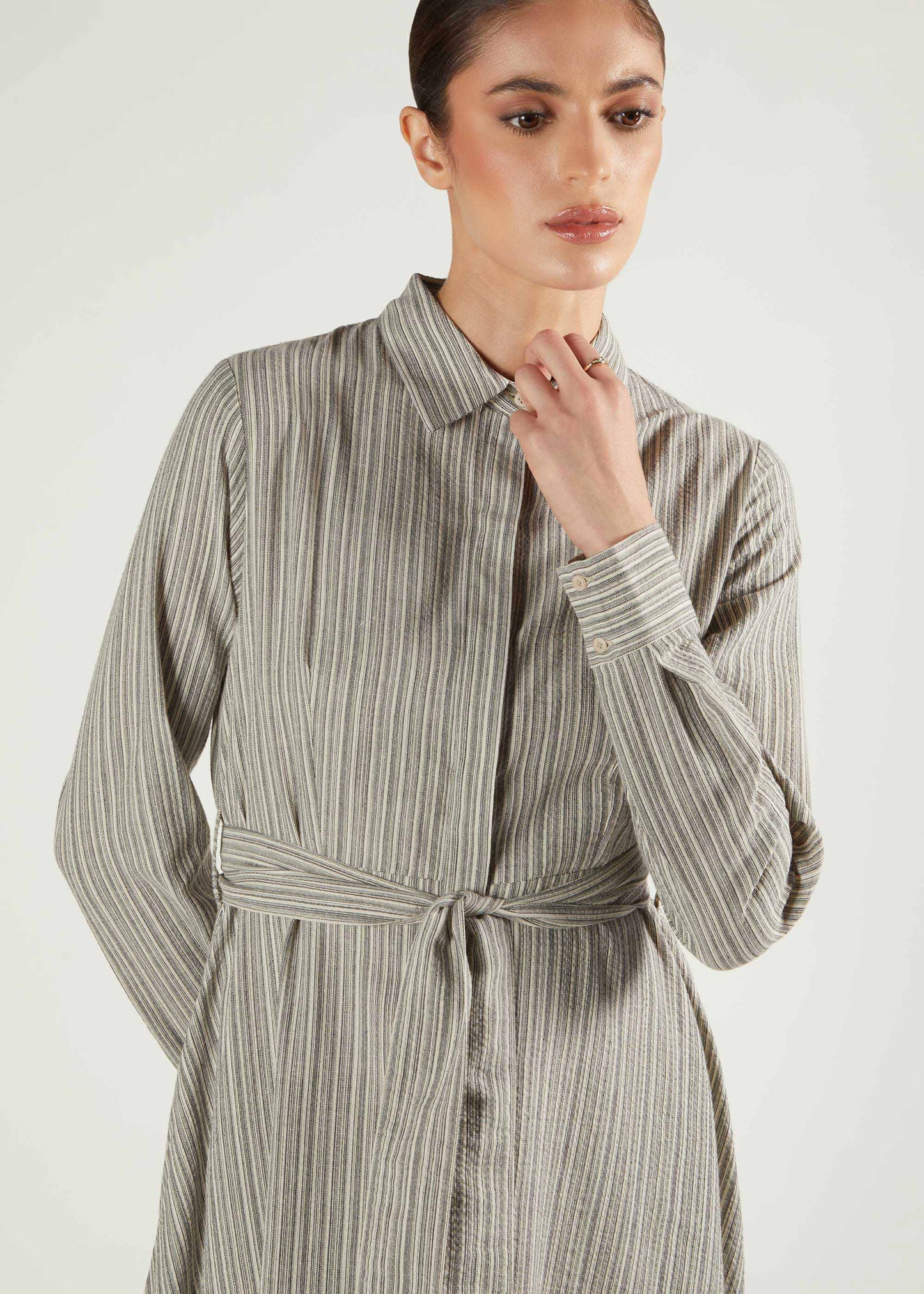 Soft Cotton Shirted Maxi