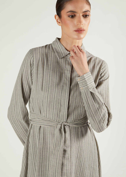 Soft Cotton Shirted Maxi