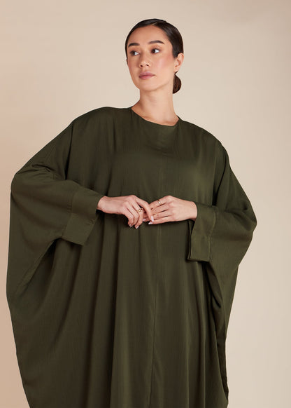 Soft Mesh Kaftan Olive