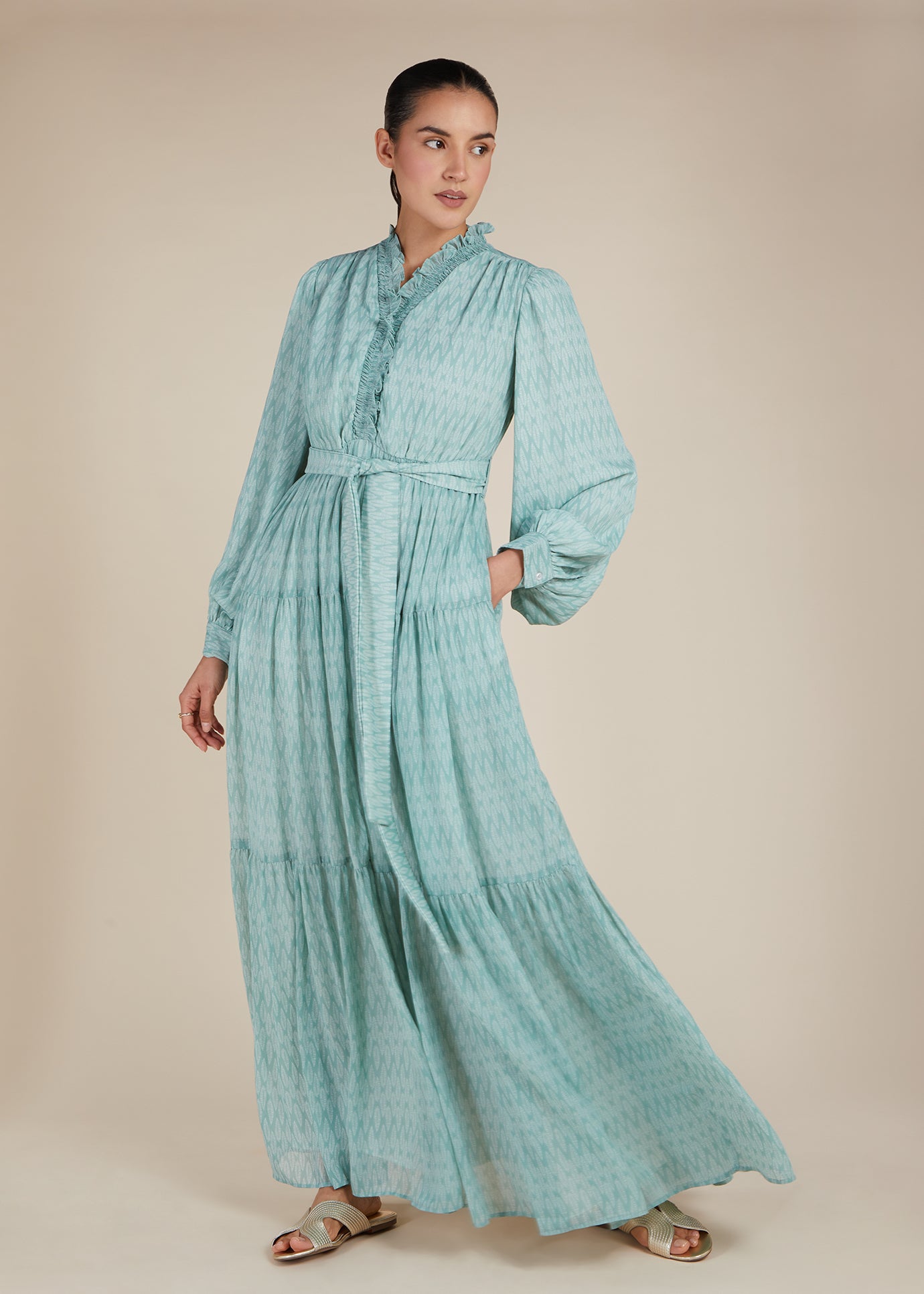 Softly Sage Floaty Maxi - Final Sale