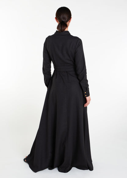 Gold Button Maxi Dress
