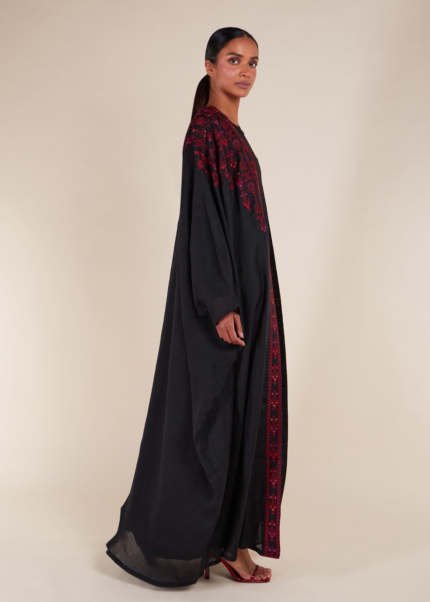 Tatreez Open Abaya - Final Sale
